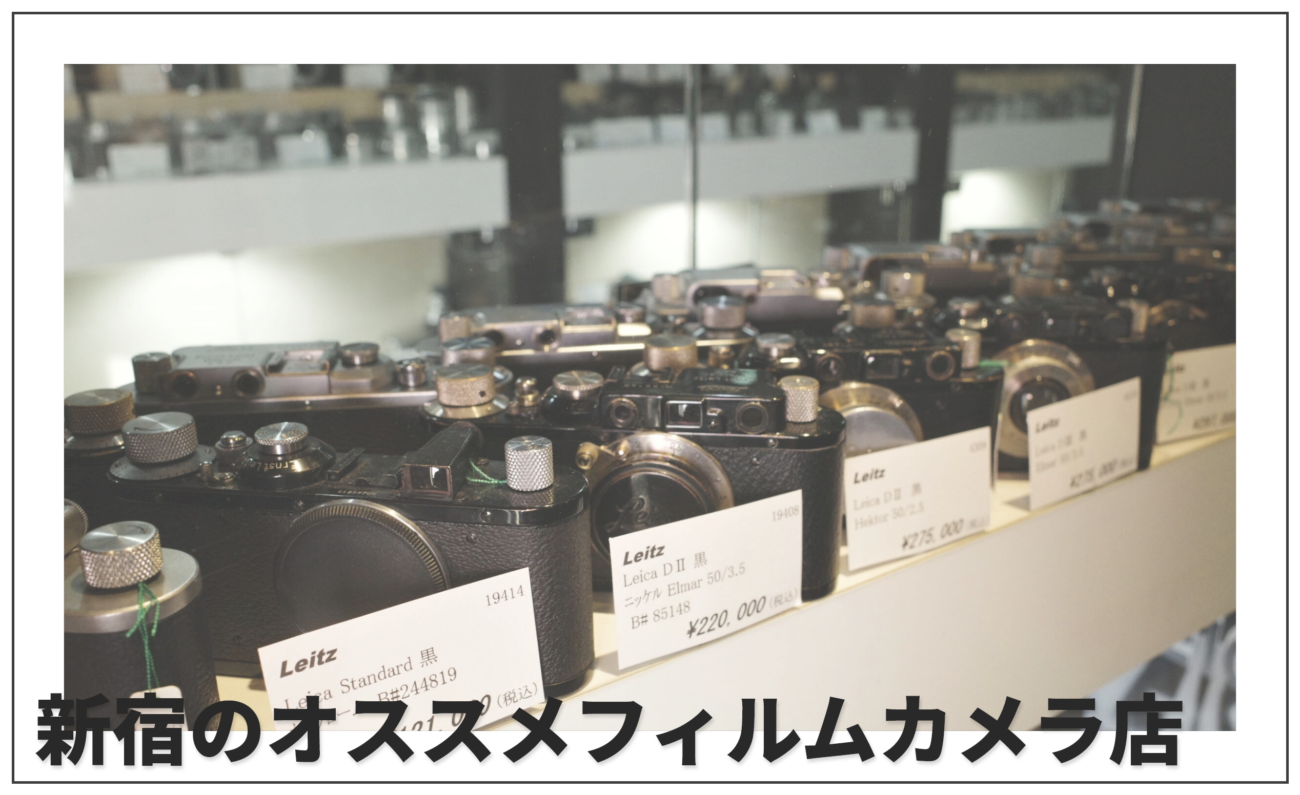 新宿でフィルムカメラを探すならここ！初心者〜上級者向けショップ4選